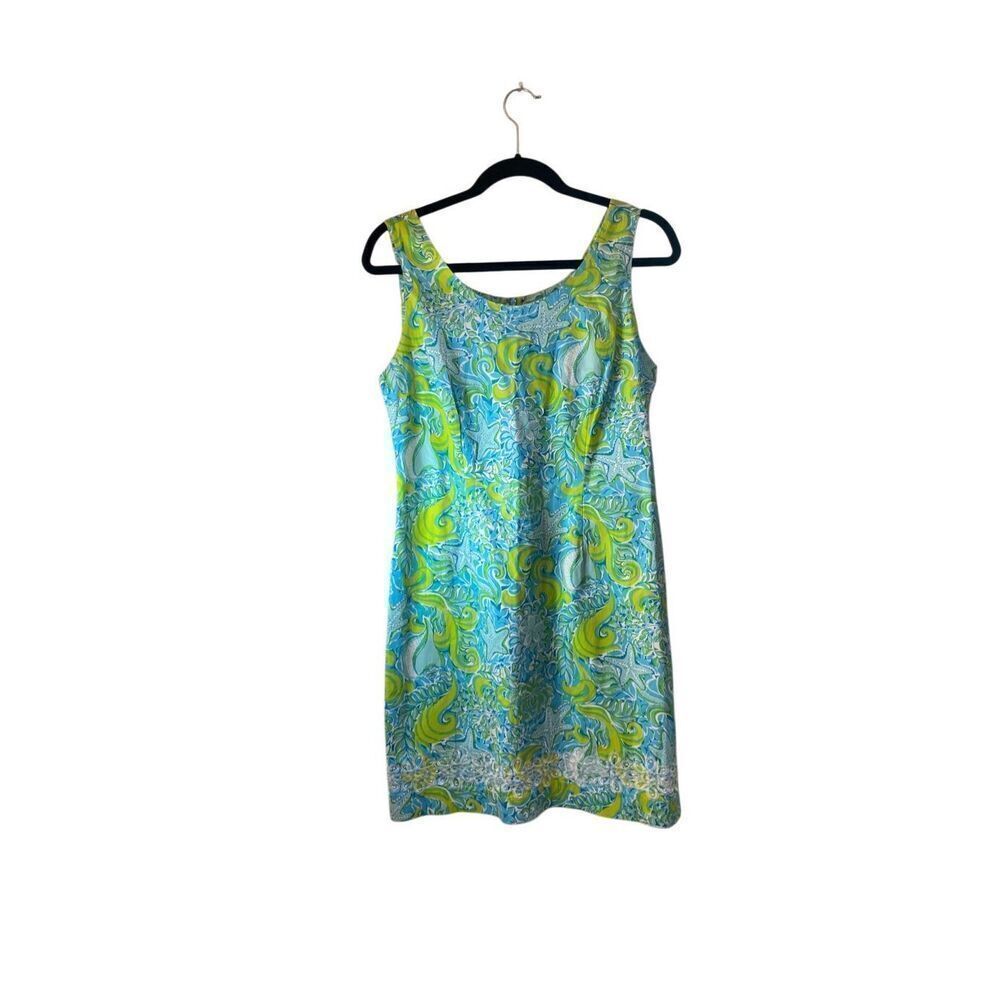 Key West women’s see beach print knee length sundress size 6